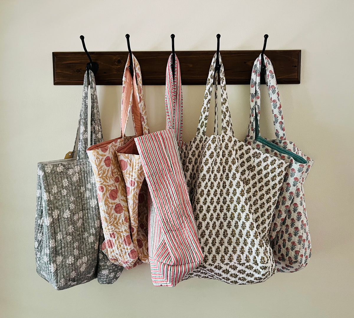 Block Print Project Bags