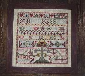 SCOTTISH SAMPLER Circa 1740- The Scarlet Letter