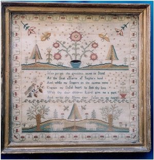 SOPHIA’S SAMPLER circa 1780 - The Scarlet Letter