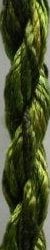 Colourstreams Silk Thread - Silken Strands - 6m hank - Olivades Green