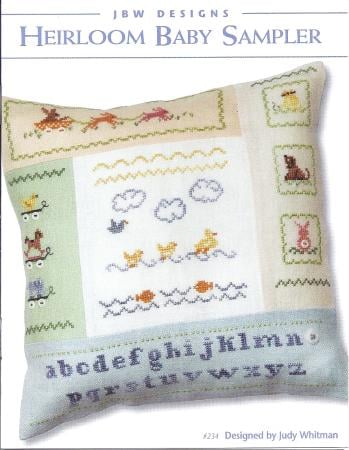 HEIRLOOM BABY SAMPLER:  JBW DESIGNS by JUDY WHITMAN