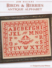 BIRDS & BERRIES   Antique Alphabet - JBW DESIGNS by Judy Whitman