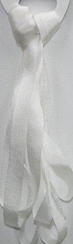 KACOONDA 7mm Silk Ribbon - 001 / Natural