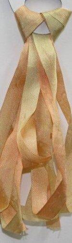 KACOONDA 7mm Silk Ribbon - 060 / shaded ochre