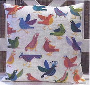 SILLY BIRDS CUSHION Kit - Danish Handcraft Guild
