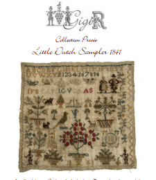 LITTLE DUTCH SAMPLER 1841 - Gigi R Designs,  Private Collection