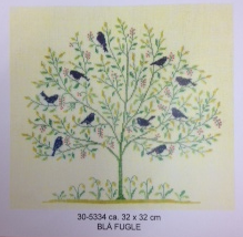 BLUE BIRDS WALL PICTURE - Danish Handcraft Guild