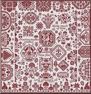 SCARLET RIBANDS - Long Dog Samplers