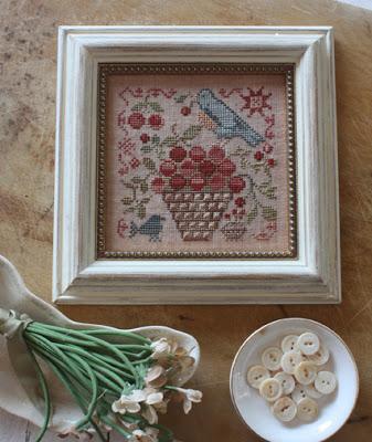 BASKET OF CHERRIES, Garden Club Series #1 - Blackbird Designs