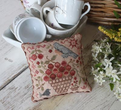 BASKET OF CHERRIES, Garden Club Series #1 - Blackbird Designs