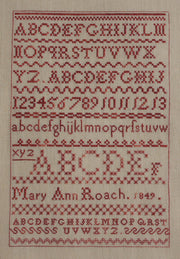 MARY ANN ROACH - TWO SAMPLERS - Sovereign Samplers