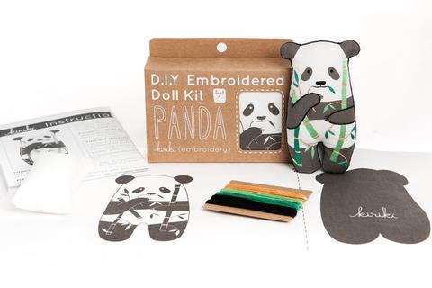 Panda - Embroidery Kit - Kiriki Press