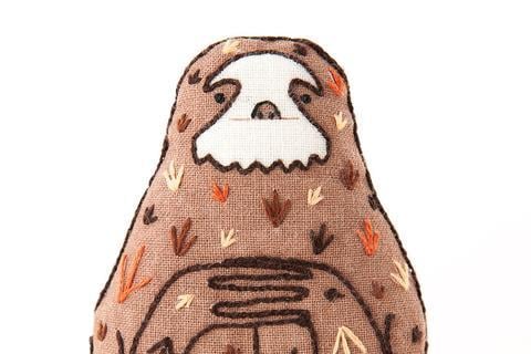 Sloth - Embroidery Kit - Kiriki Press