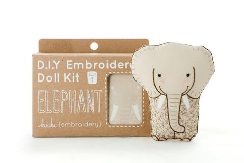 Elephant - Embroidery Kit - Kiriki Press