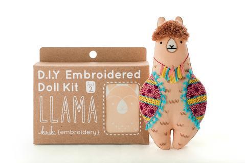 Llama - Embroidery Kit - Kiriki Press