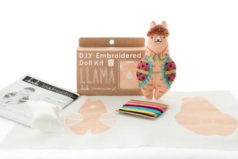 Llama - Embroidery Kit - Kiriki Press