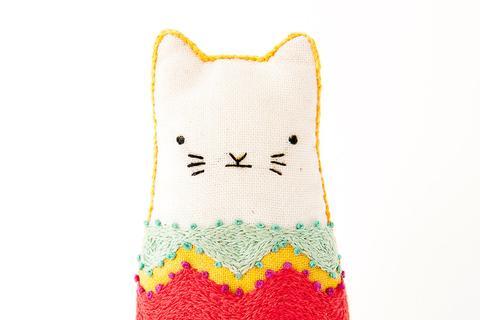 Fiesta Cat - Embroidery Kit - Kiriki Press