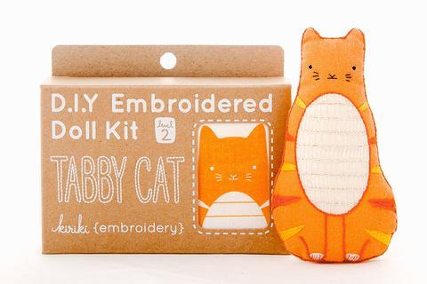 Tabby Cat - Embroidery Kit - Kiriki Press