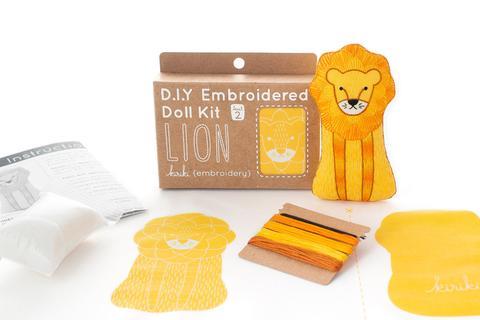 Lion - Embroidery Kit - Kiriki Press