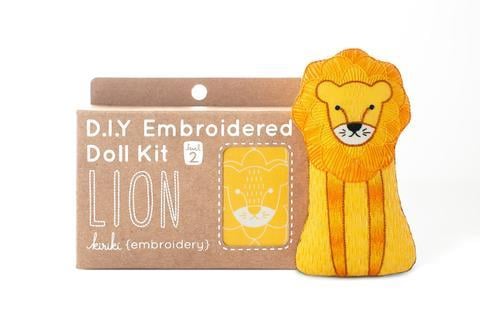 Lion - Embroidery Kit - Kiriki Press