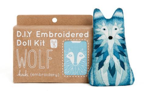 Wolf - Embroidery Kit - Kiriki Press