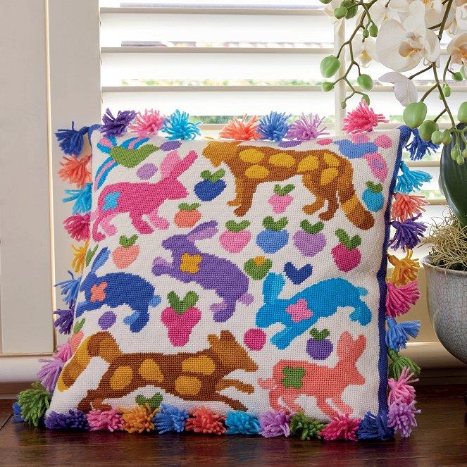 Bunnies and Foxes Tapestry Kit - Kim McLean Designs