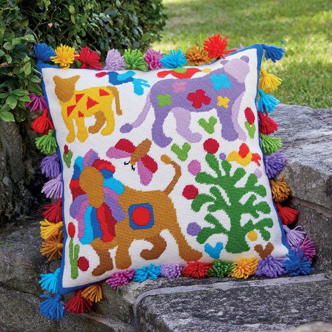 Lions Tapestry Kit - Kim McLean Designs
