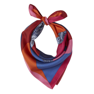 PALMYRE SILK BANDANA - RED - Inouitoosh