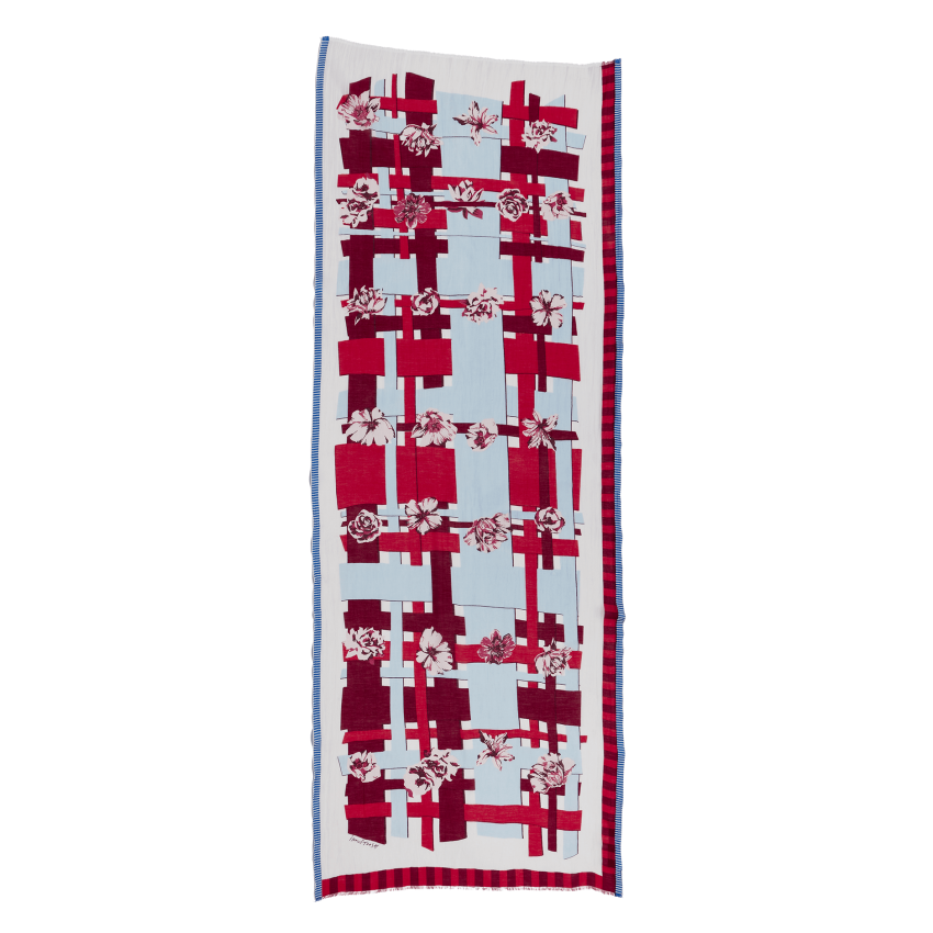 FLEURUS SCARF - RED  Inouitoosh