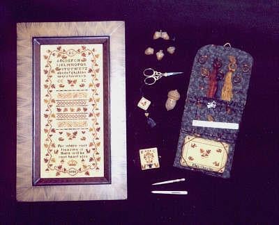 ACORN SAMPLER SEWING CASE by Ellen Chester