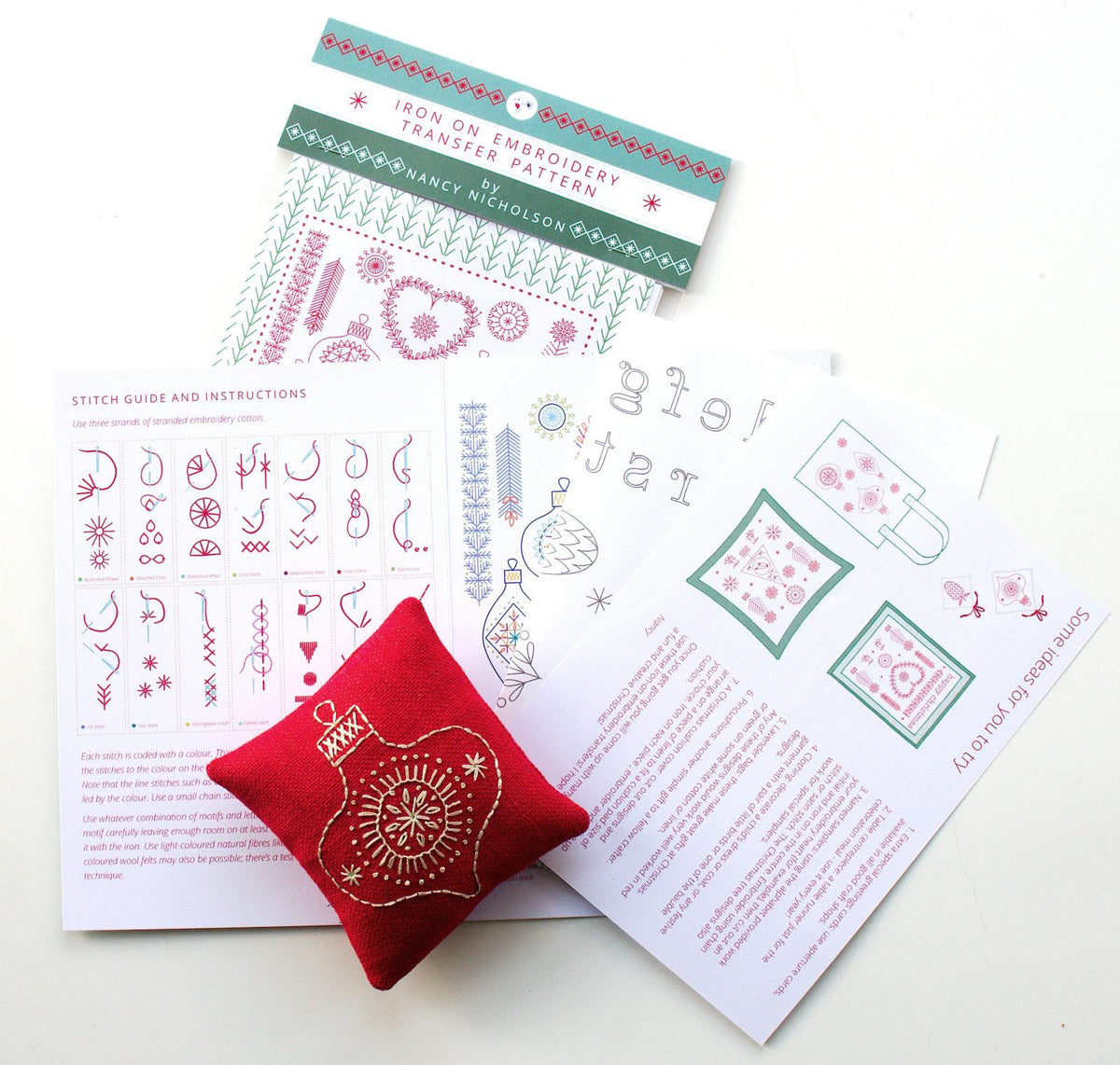CHRISTMAS MOTIFS IRON-ON - NANCY NICHOLSON