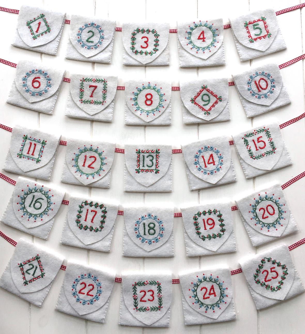 ADVENT CALENDAR  IRON-ON - NANCY NICHOLSON