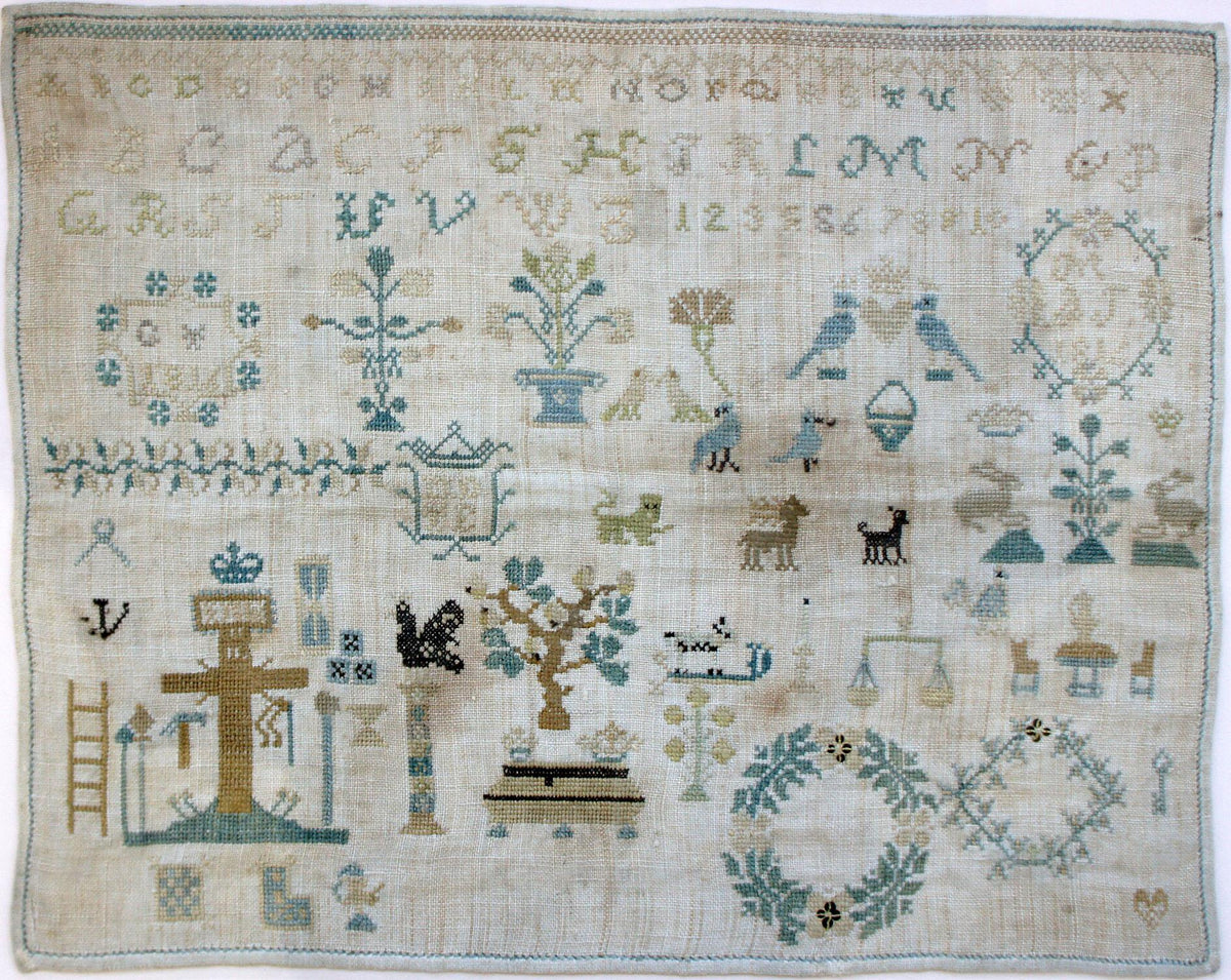 BLUE SPOT MOTIF SAMPLER 1816 - Sovereign Samplers