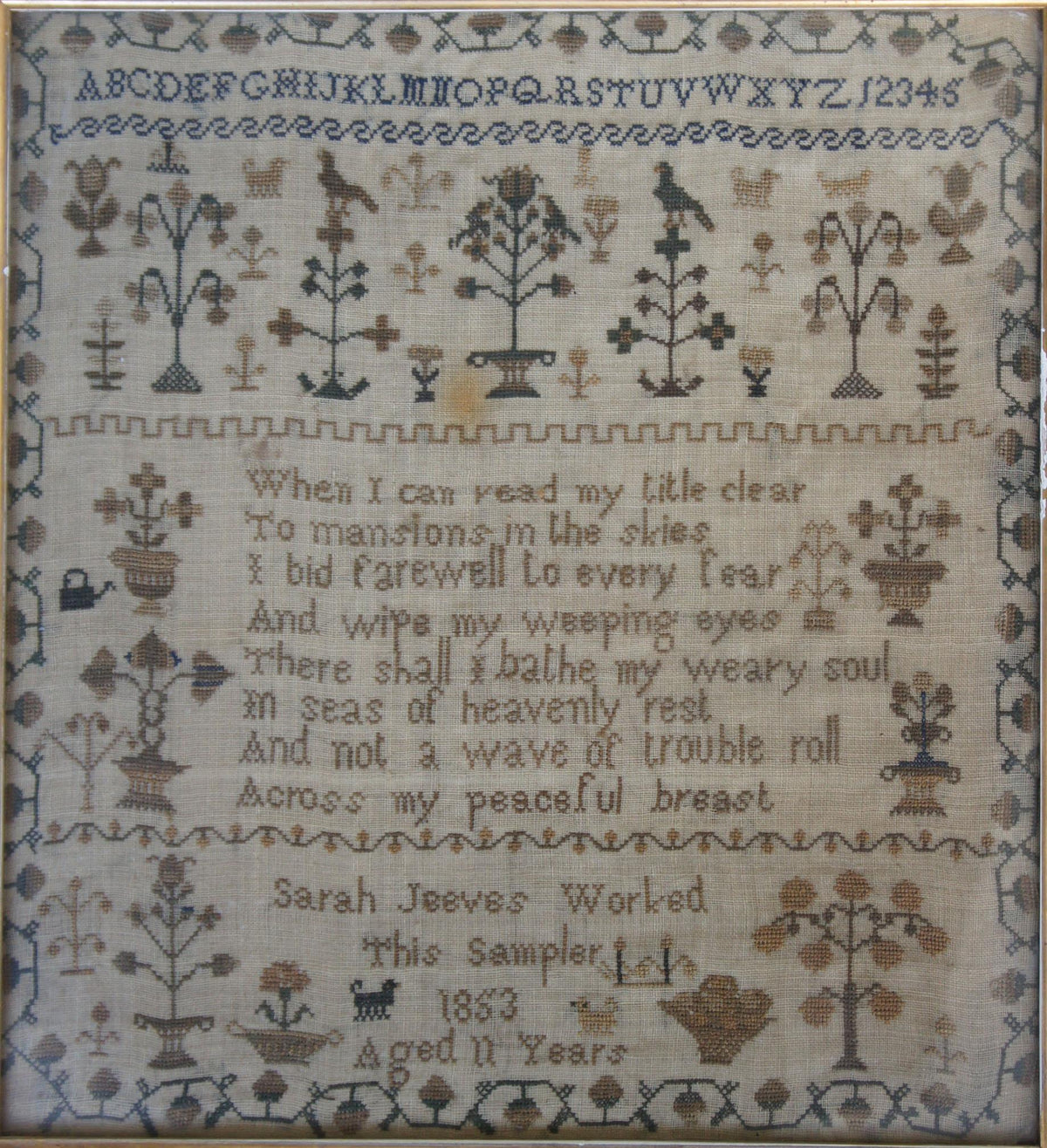 SARAH JEEVES 1853 - Sovereign Samplers
