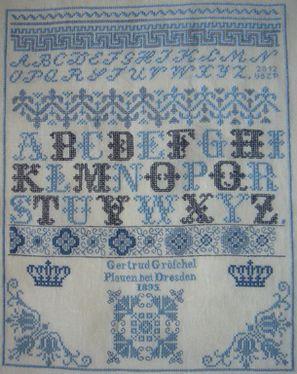 GERTRUD GROSCHEL 1895 - European Reproduction Samplers