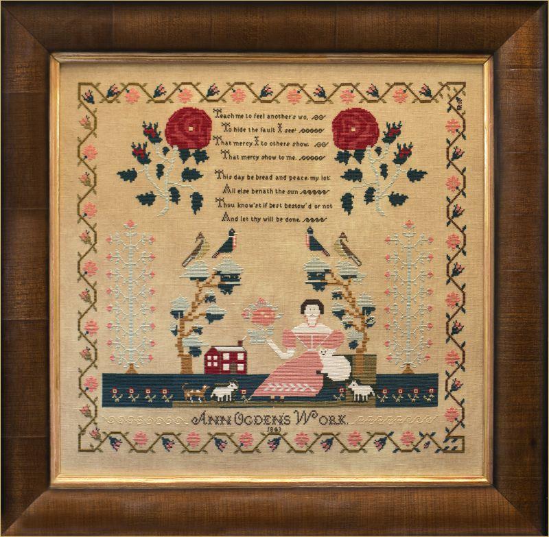 ANN OGDEN 1843 - Hands Across the Sea Samplers