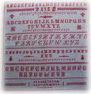 TRADITIONAL RED SAMPLER - Reflets de Soie