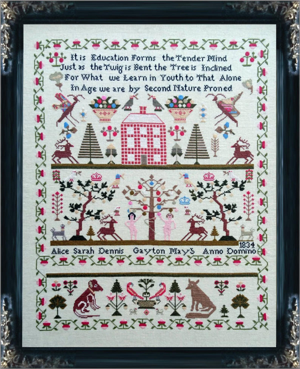 ALICE SARAH DENNIS Sampler - Mill on the Floss