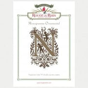 ORNAMENTAL LETTER N - Rouge du Rhin