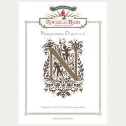 ORNAMENTAL LETTER N - Rouge du Rhin
