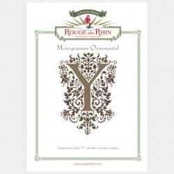 ORNAMENTAL LETTER Y - Rouge du Rhin
