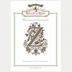 ORNAMENTAL LETTER Z - Rouge du Rhin