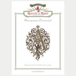 ORNAMENTAL LETTER A - Rouge du Rhin