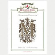 ORNAMENTAL LETTER M - Rouge du Rhin