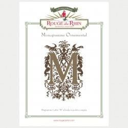 ORNAMENTAL LETTER M - Rouge du Rhin