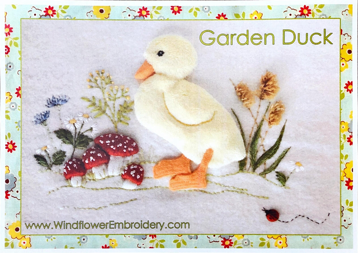 GARDEN DUCK - Windflower Embroidery