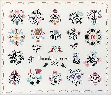 Hannah Longstreth 1805  - Queenstown Sampler Designs