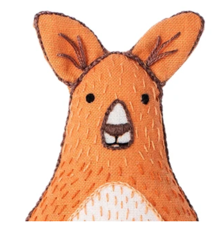 Kangaroo - Embroidery Kit - Kiriki Press