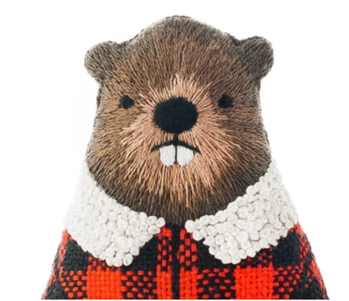 Beaver- Embroidery Kit - Kiriki Press
