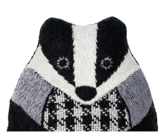 Badger - Embroidery Kit - Kiriki Press